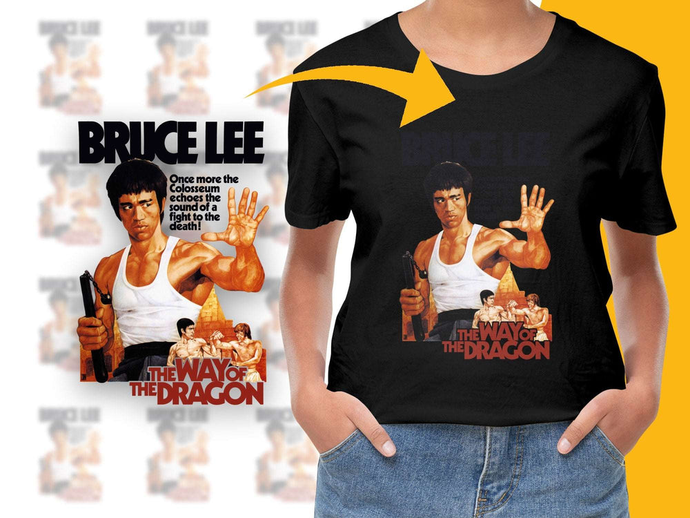 Bruce Lee T-Shirt, Vintage Martial Arts Movie Tee, The Way of the Dragon Collector Shirt