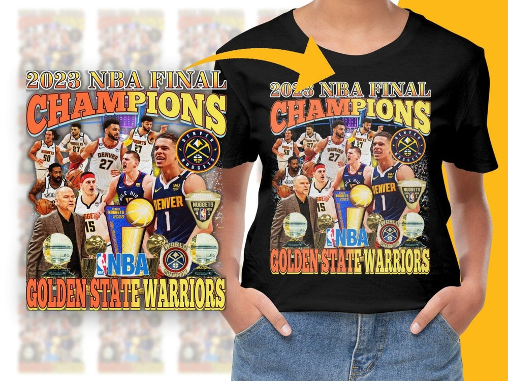 2023 NBA Final Denver Nuggets Champions Bootleg PNG File - Teepew