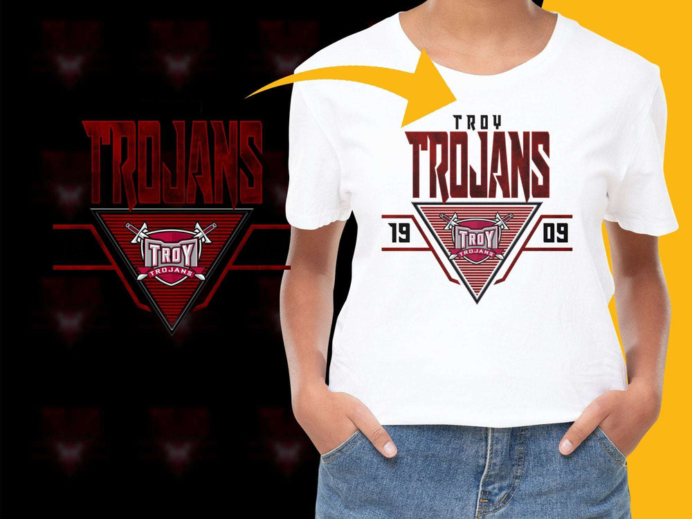 Troy Trojans Graphic T-Shirt 1979 Vintage Design, Retro Sports Tee, Unisex Casual Wear