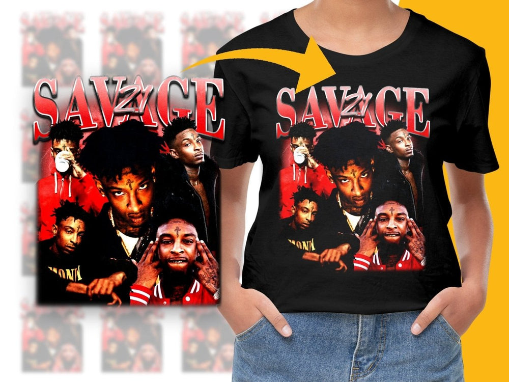 21 Savage Bootleg Hip Hop Icon PNG File - Teepew