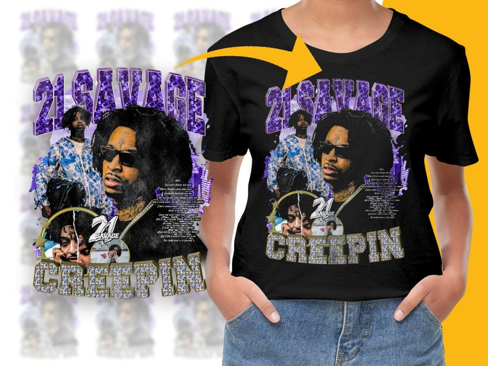 21 Savage Creepin PNG File - Teepew