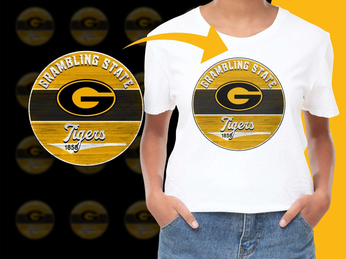 Grambling State Tigers T-Shirt, Vintage Logo, Unisex Tee, College Apparel, Fan Merch, 1855, Custom Graphic Tee