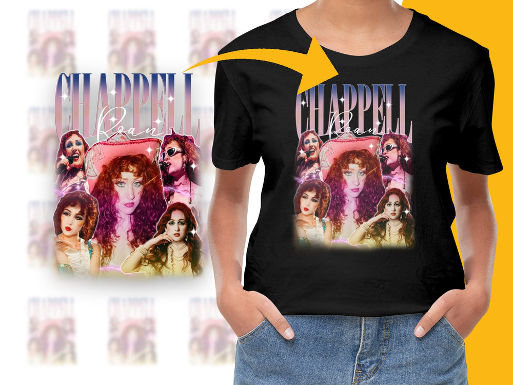 Vintage Inspired Chappell Beauty Graphic T-Shirt, Retro TV Women Print, Feminine Pop Culture Tee, Gift Idea
