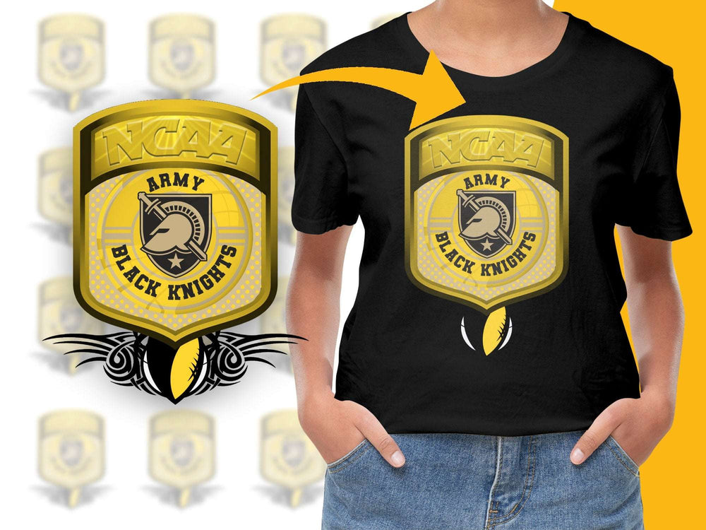 NCAA Army Black Knights T-Shirt, Vintage Military Academy Graphic Tee, Sports Fan Apparel