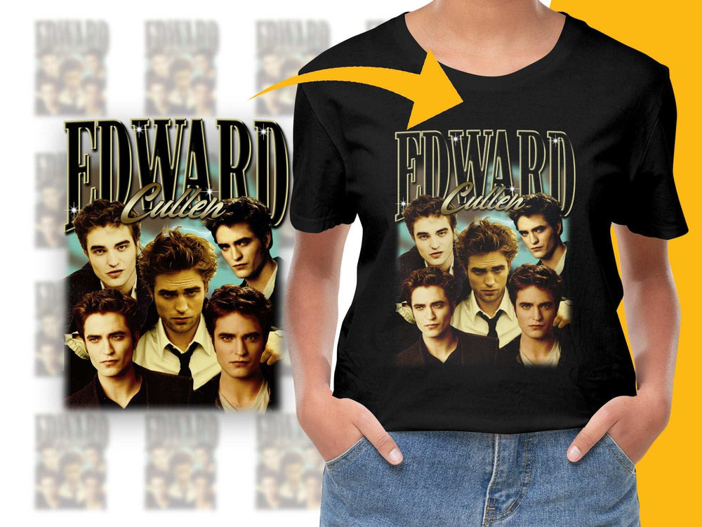 Edward Cullen Twilight Saga Graphic T-Shirt, Vintage Style Movie Tee, Fan Merchandise, Unisex Clothing