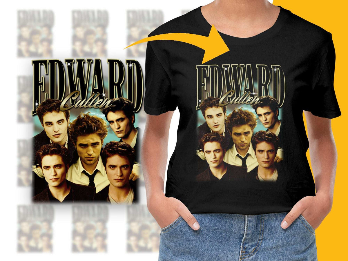 Edward Cullen Twilight Saga Graphic T-Shirt, Vintage Style Movie Tee, Fan Merchandise, Unisex Clothing