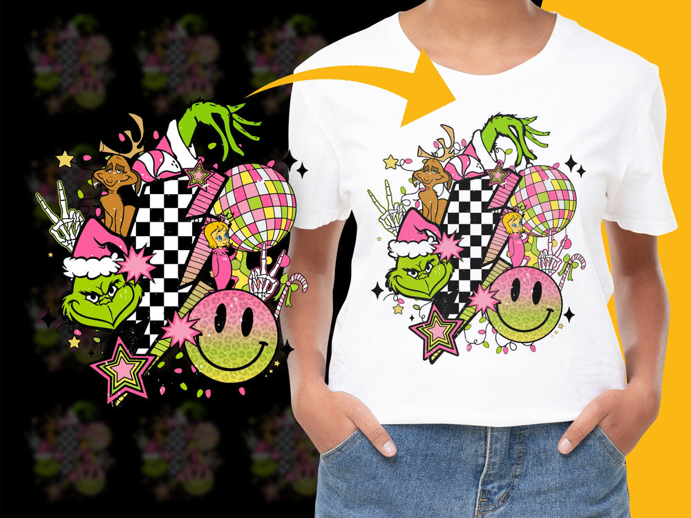 Colorful Cartoon Character T-Shirt, Kids Graphic Tee, Fun Printed Shirt, Vibrant Design Top