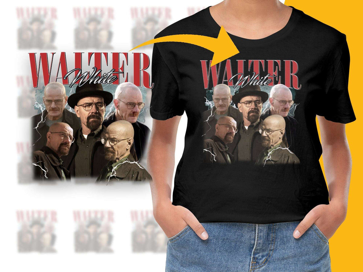 Breaking Bad Walter White Graphic T-Shirt, Vintage Look TV Show Tee, Fan Gift Idea