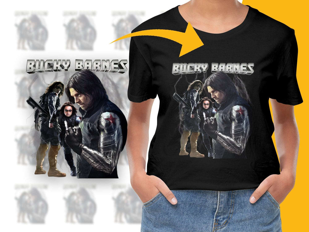 Bucky Barnes Graphic T-Shirt, Marvel Inspired Superhero Tee, Cool Movie Character Shirt, Fan Gift Idea
