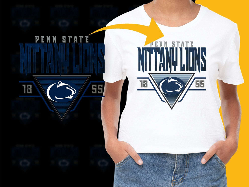 Penn State Nittany Lions T-Shirt, Unisex Graphic Tee, College Football Apparel, Fan Gear, Sports Shirt, Blue and White Logo, Casual Wear