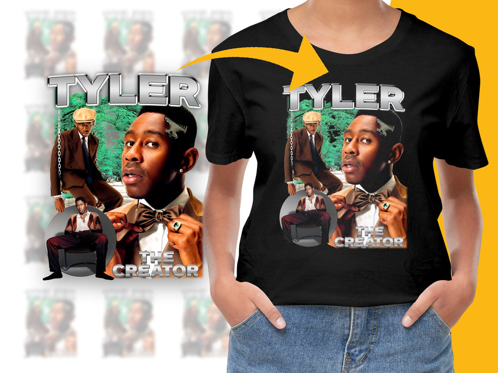 Tyler The Creator Graphic T-Shirt, Hip Hop Artist Printed Tee, Music Fan Merchandise, Trendy Streetwear Fashion Top