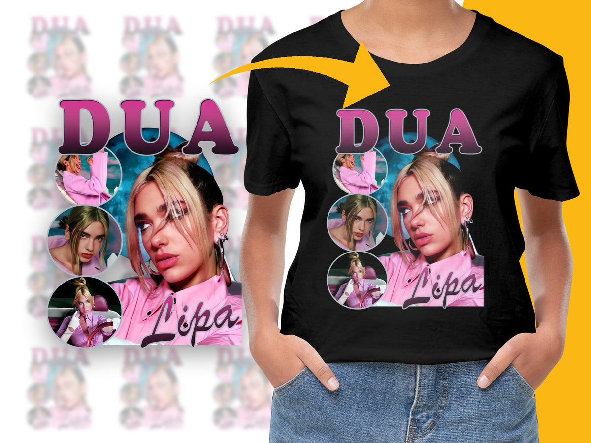 Women's Graphic T-Shirt Featuring Pop Artist Collage Design, Trendy Fan Apparel, Stylish Music Tee, Unique Gift Idea