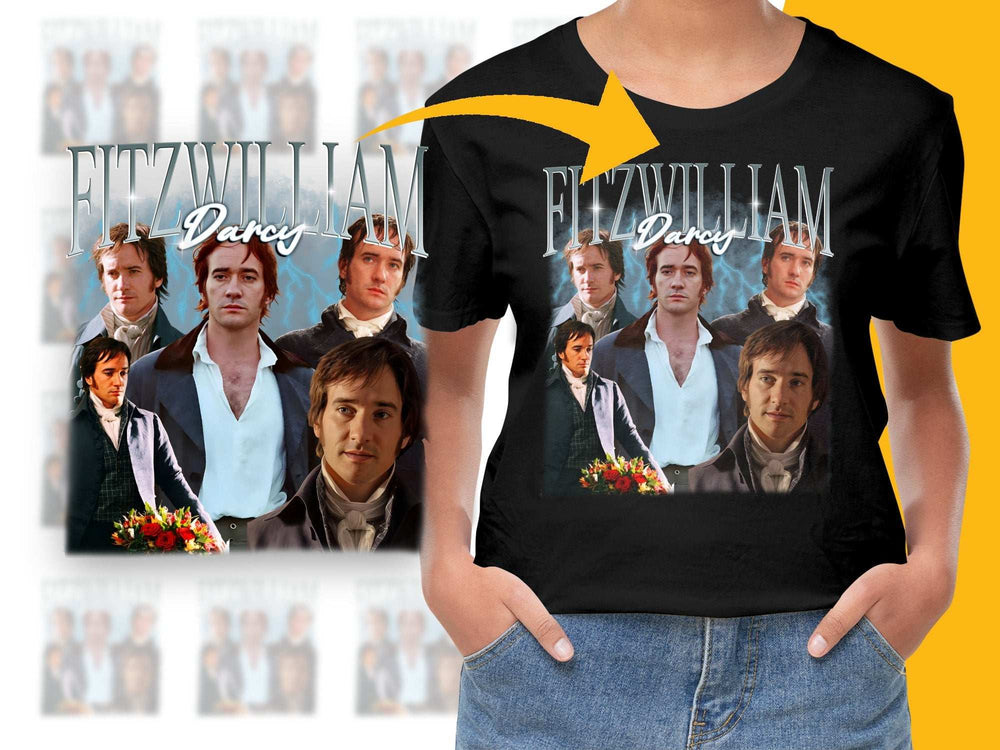 Fitzwilliam Darcy Pride and Prejudice Themed T-Shirt, Vintage Style Graphic Tee, Jane Austen Inspired, Unisex Clothing Gift