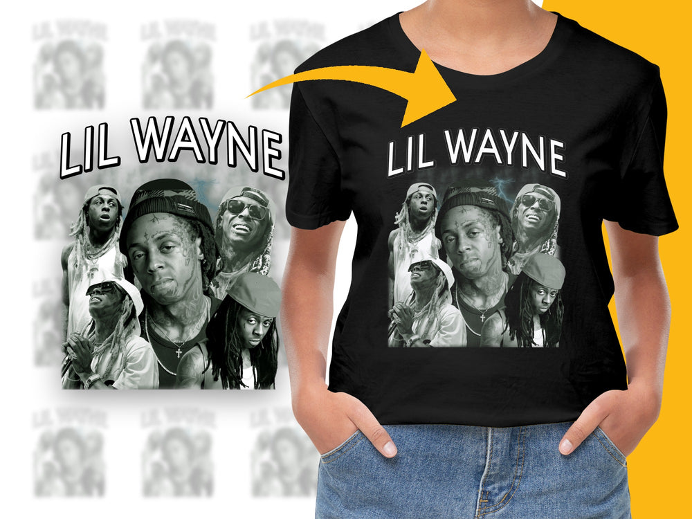 Lil Wayne Graphic T-Shirt, Vintage Style Hip Hop Tee, Unisex Music Fan Apparel, Gift for Music Lovers