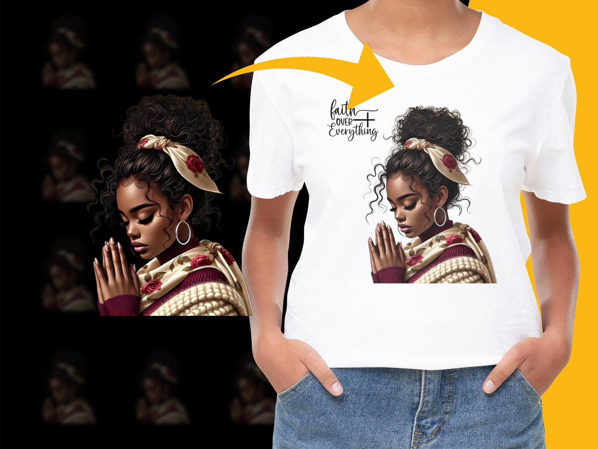 Women's Fashion T-Shirt with Elegant Floral Hair Design, Casual White Tee, Stylish Summer Top, Unique Graphic Shirt