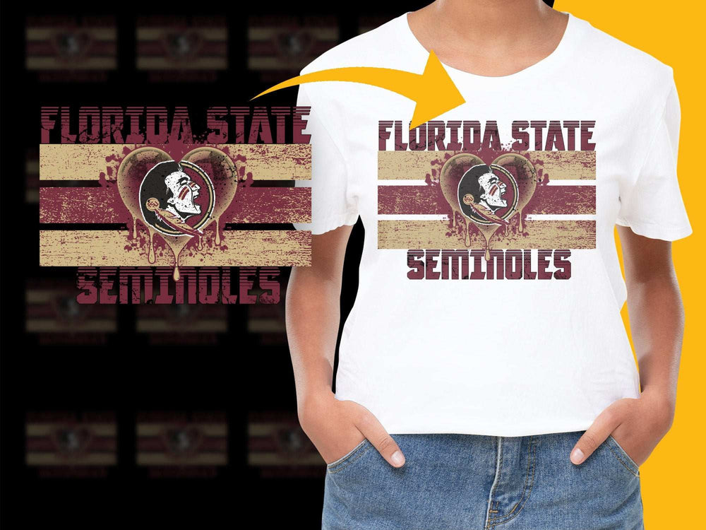 Florida State Seminoles T-Shirt, Vintage Distressed Logo Tee, College Football Fan Apparel, Unisex Casual Wear