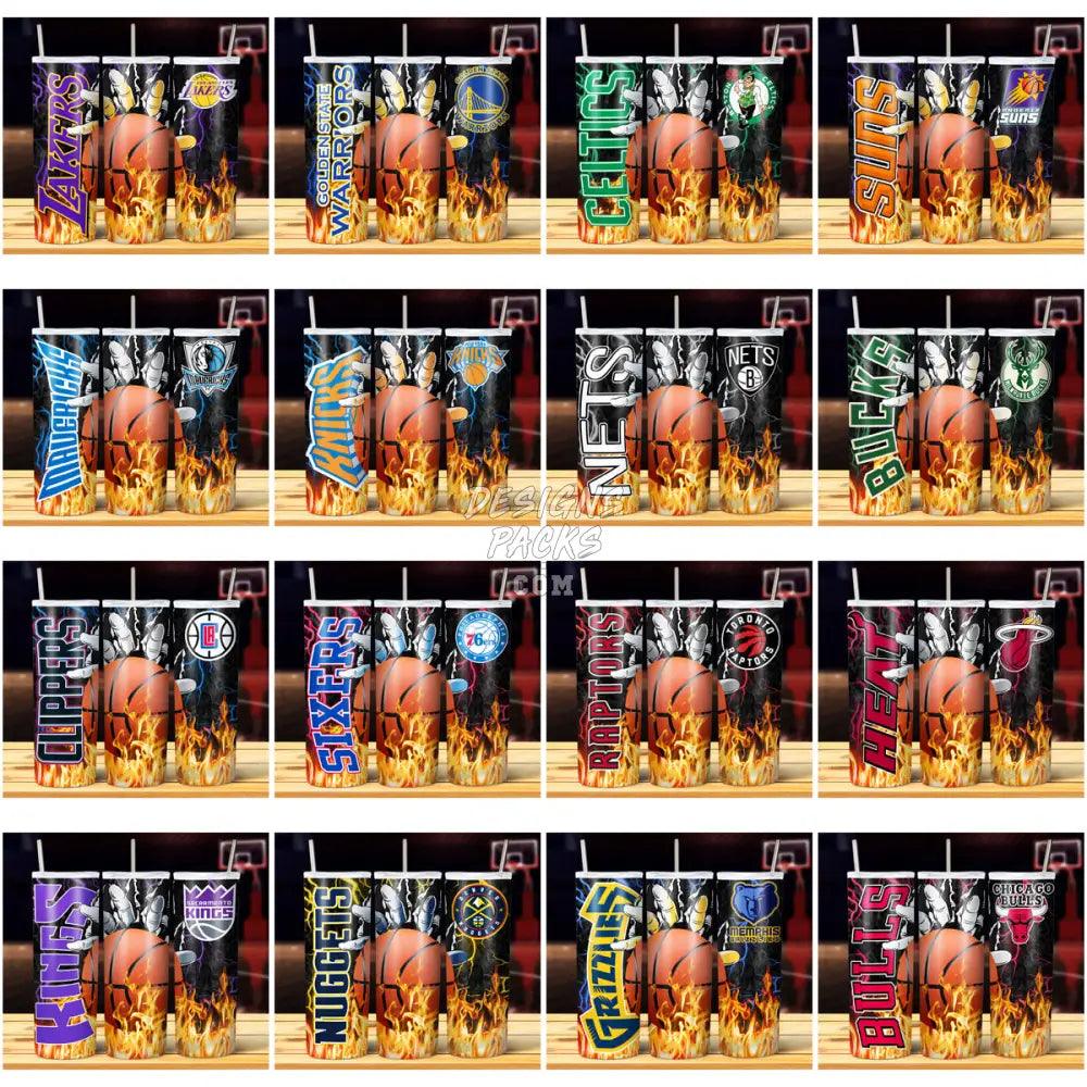 29 Basketball Hand Fire Tumbler Wrap Bundle Jpg
