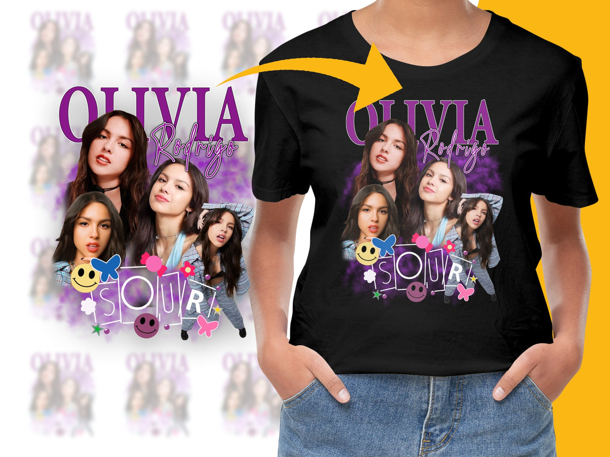 Olivia Rodrigo SOUR Album Fan T-Shirt, Graphic Tee, Pop Music Merch, Trendy Shirt Gifts for Teens