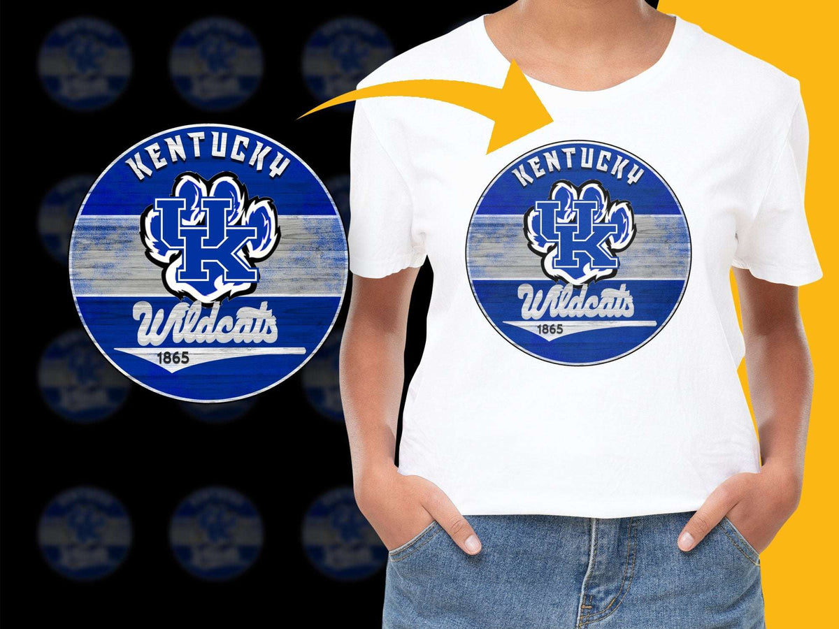 Kentucky Wildcats T-Shirt, UK Logo, College Sports Apparel, Kentucky Blue Fan Gear, 1865 Vintage Style Graphic Tee