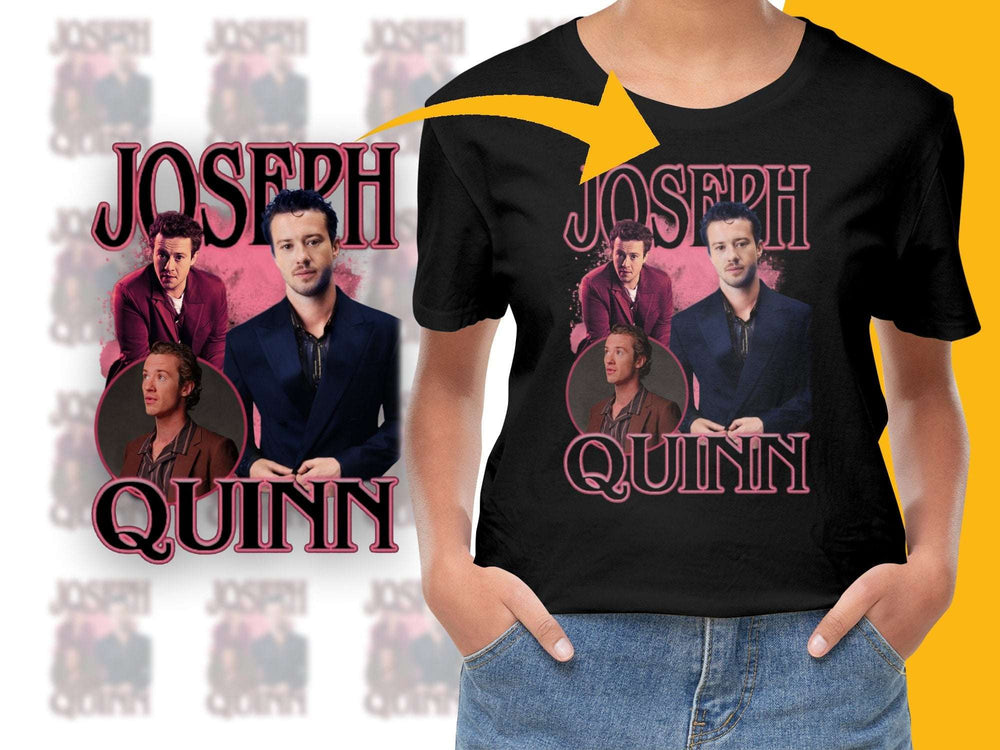 Joseph Quinn Inspired Graphic T-Shirt, Fan Art Tee, Casual Streetwear, Unique Gift Idea