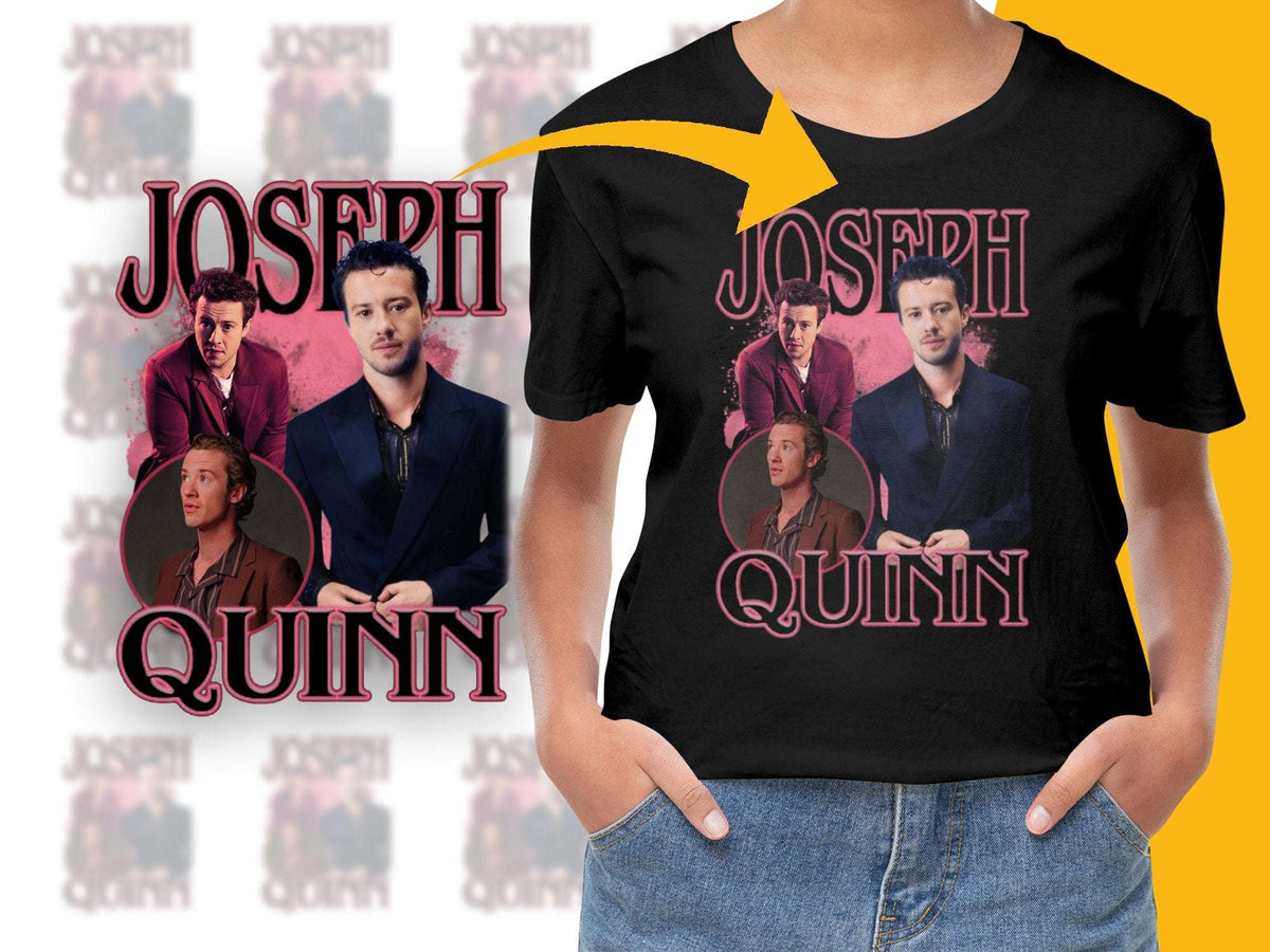 Joseph Quinn Inspired Graphic T-Shirt, Fan Art Tee, Casual Streetwear, Unique Gift Idea