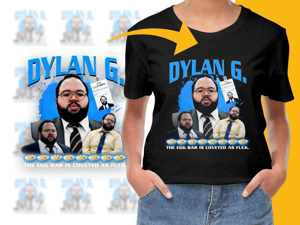 Custom Dylan G Themed T-Shirt, Unique Graphic Tee with Multiple Poses, Stylish Black Shirt