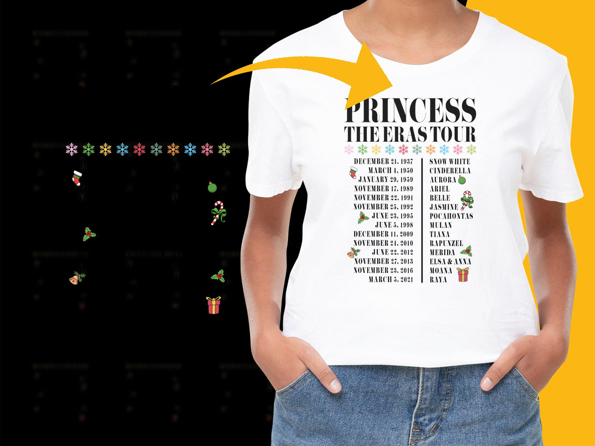 Princess Tour Dates Graphic T-Shirt, Retro Band Concert Tour Tee, Vintage Music Fan Gift Idea