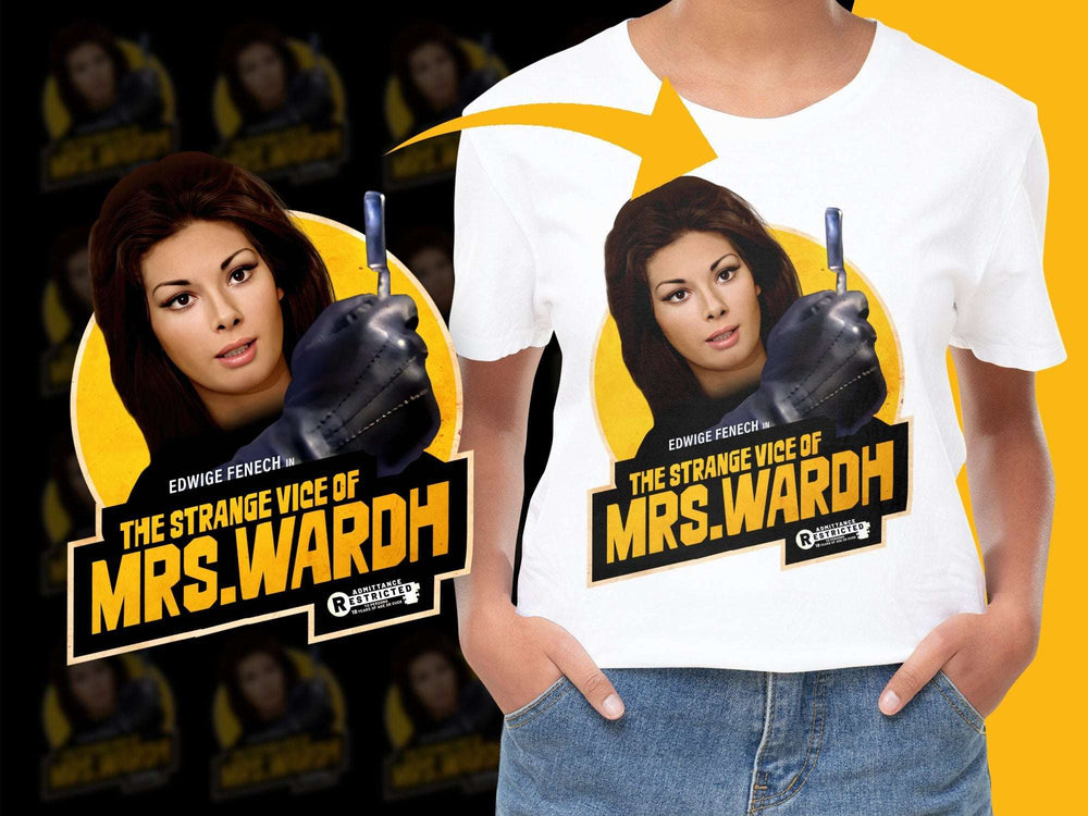 Vintage Edwige Fenech T-Shirt, Mrs. Ward Movie Poster Graphic Tee, Retro Film Fan Gift, Unique Cinema Apparel, Stylish Comfort Fit Shirt