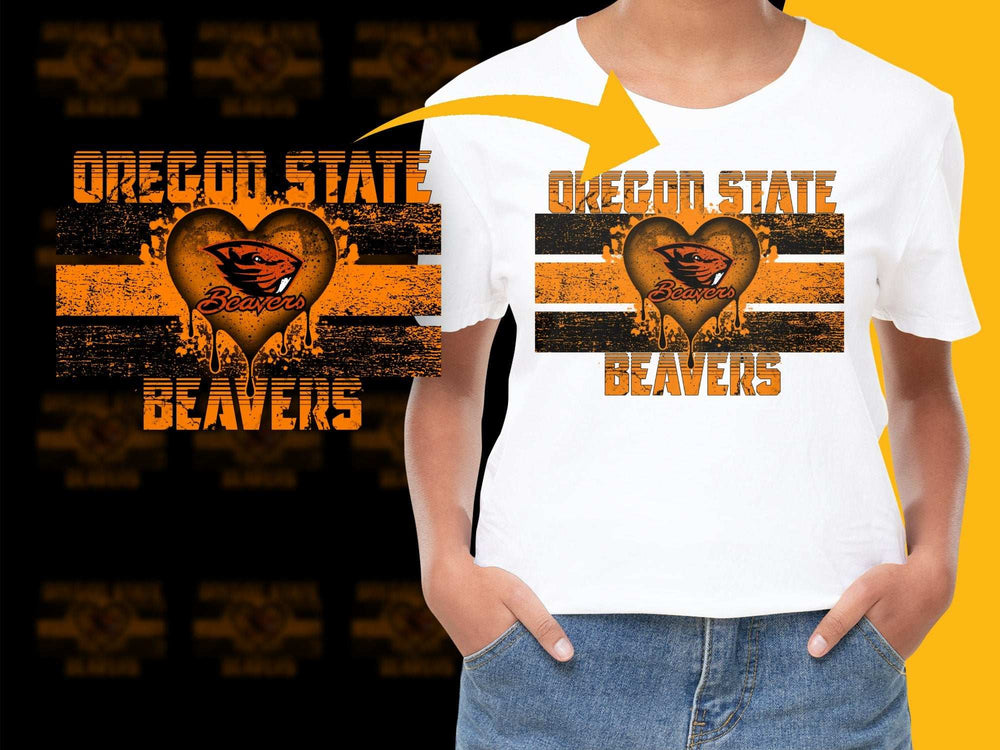 Oregon State Beavers T-Shirt, Vintage Distressed Logo, College Football Fan Apparel, Unisex Graphic Tee