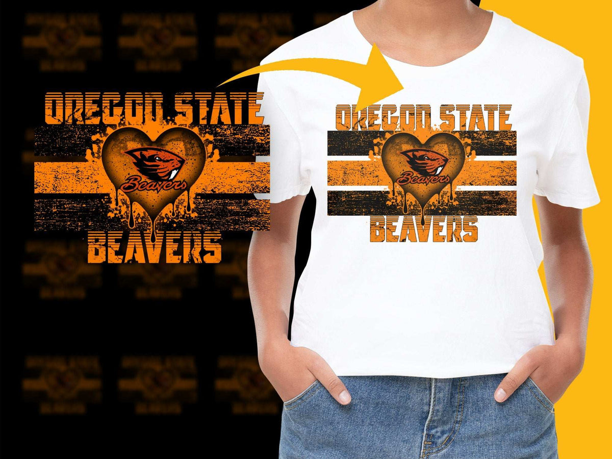 Oregon State Beavers T-Shirt, Vintage Distressed Logo, College Football Fan Apparel, Unisex Graphic Tee