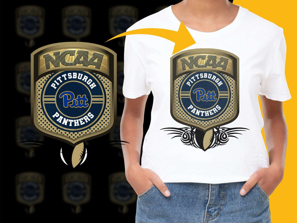 Pittsburgh Panthers NCAA Logo T-Shirt, College Sports Fan Gear, Unisex Graphic Tee