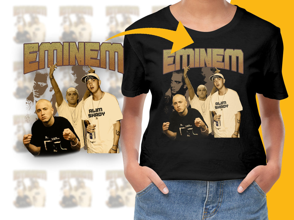 Eminem T-Shirt, Slim Shady Vintage Tee, Hip Hop Music Fan Merch, Rap Legend Graphic Shirt, Gift for Music Lovers