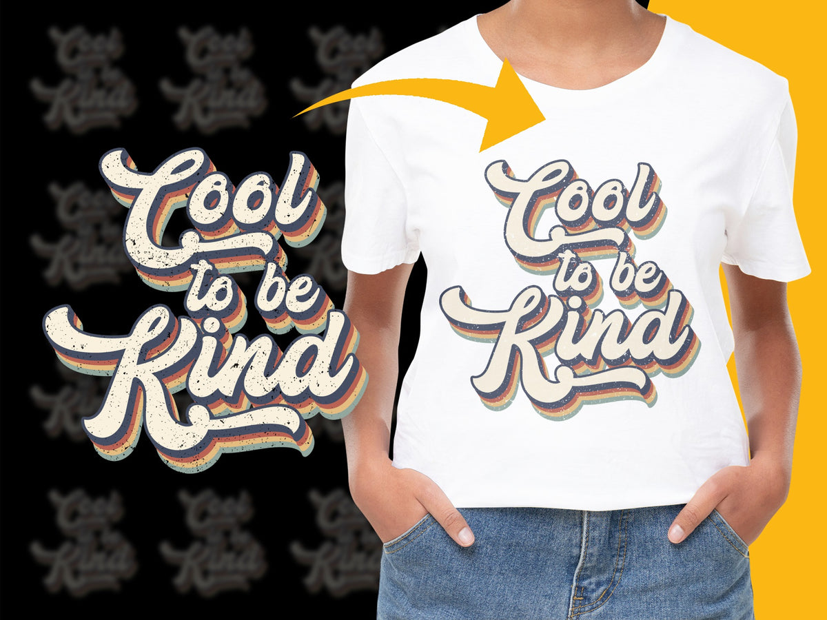 Cool to be Kind T-Shirt, Retro Graphic Tee, Positive Message, Unisex Fashion Top, Trendy Shirt Design, Inspirational Clothing