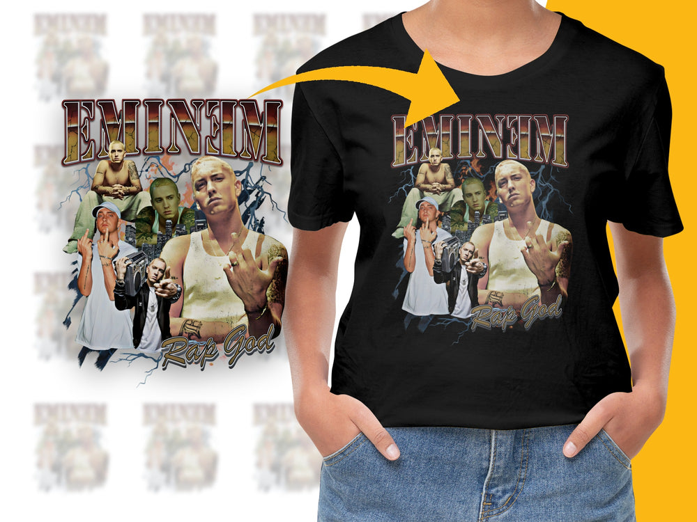 Vintage Rap God T-Shirt, Eminem Graphic Tee, Hip Hop Music Fan Apparel, Collector's Item