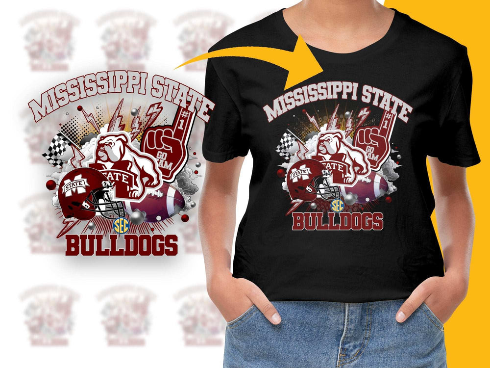 Mississippi State Bulldogs T-Shirt, College Football Graphic Tee, SEC Fan Apparel