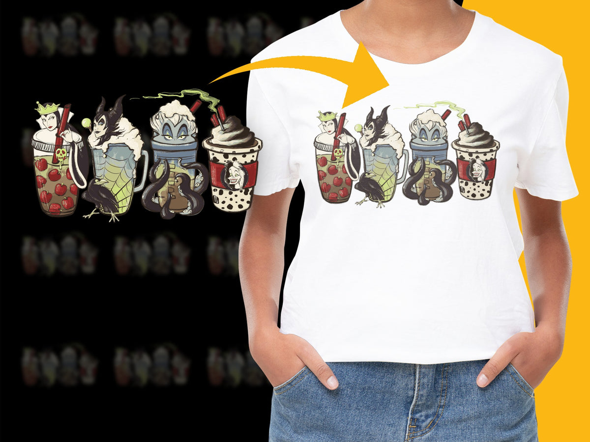 Cute Boba Tea T-Shirt with Cartoon Animals, Funny Bubble Tea Graphic Tee, Unisex Casual Top for Teens and Adults