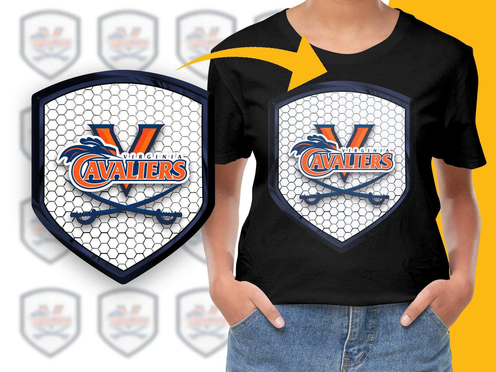 Boys' Virginia Cavaliers Graphic T-Shirt, Sports Team Fan Apparel, Youth Casual Tee