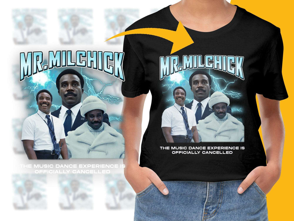 Vintage Graphic T-Shirt, Mr. Milchick Retro Style Tee, Electric Design, Cool Music Dance Tee, Casual Streetwear, Hip Hop Fashion Shirt