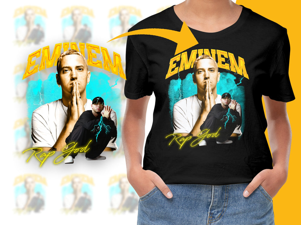 Eminem Rap God Graphic T-Shirt, Vintage Hip Hop Tee, Unisex Music Artist Shirt, Fan Merchandise, Gift Idea, Bold Design