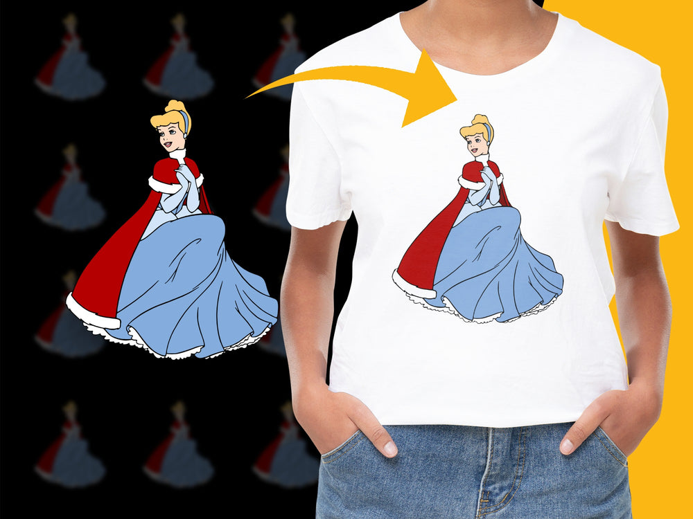 Vintage Cinderella Graphic T-Shirt, Classic Fairy Tale Princess Tee, Women's Fashion, Retro Style Top, Unique Gift Idea