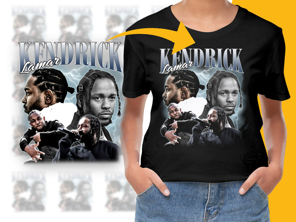 Kendrick Lamar Inspired Graphic T-Shirt, Hip Hop Artist Fan Merch, Unisex Black Tee