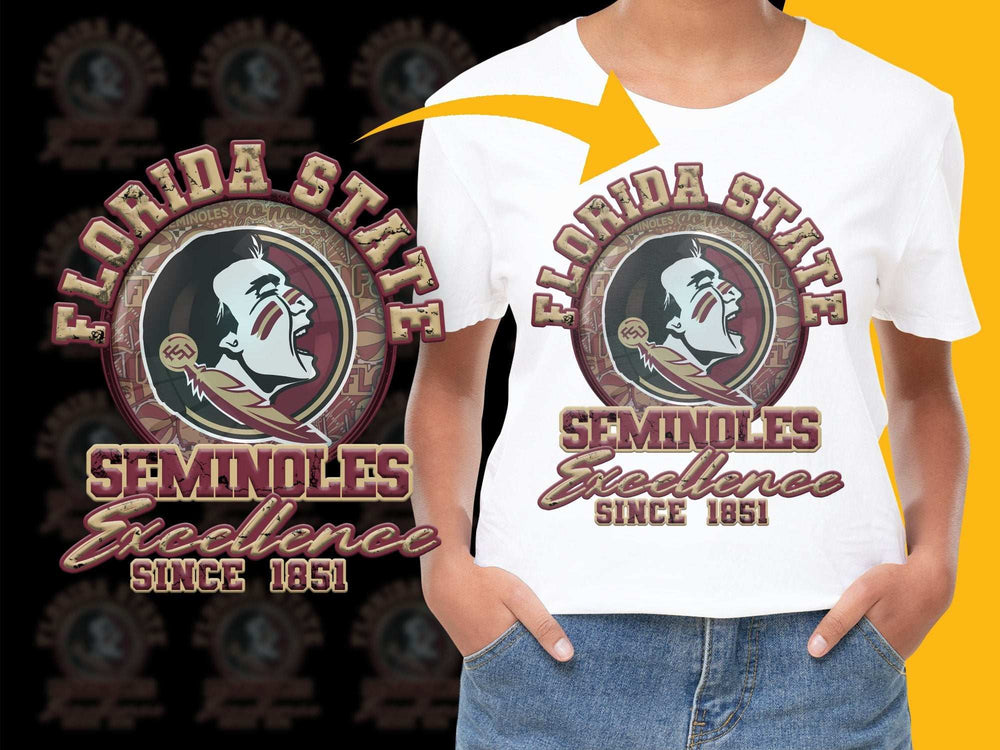 Florida State Seminoles T-Shirt Excellence Design Sports Fan Apparel Since 1851 Unisex Tee