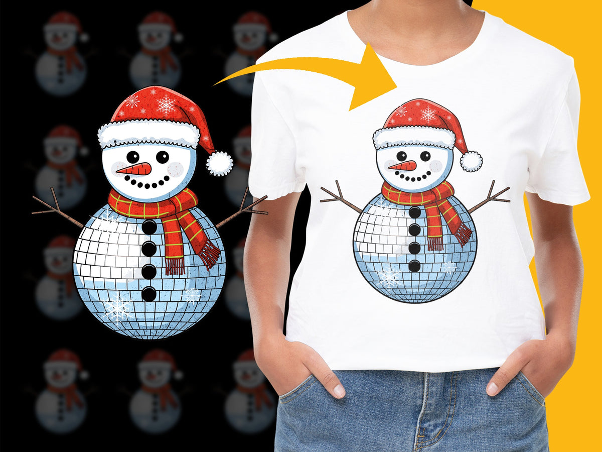 Kids Snowman Christmas T-Shirt, Cute Winter Holiday Tee, Festive Snowman Graphic Top, Unisex Children's Clothing