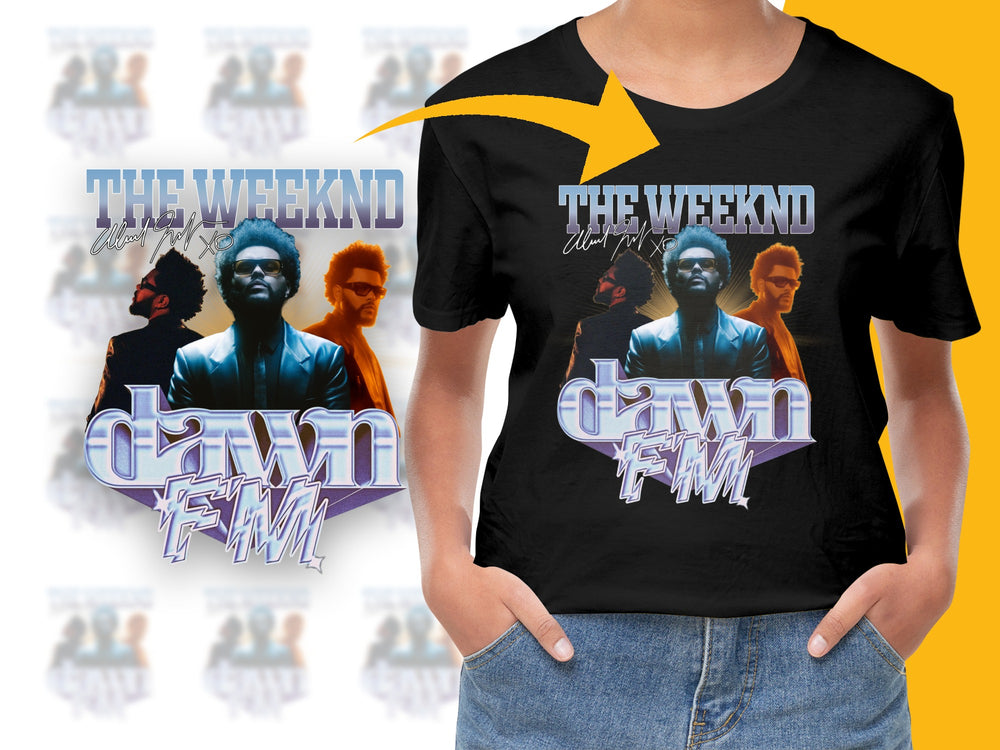 The Weeknd Dawn FM Album Cover Art T-Shirt, Unisex Graphic Tee, Music Fan Apparel