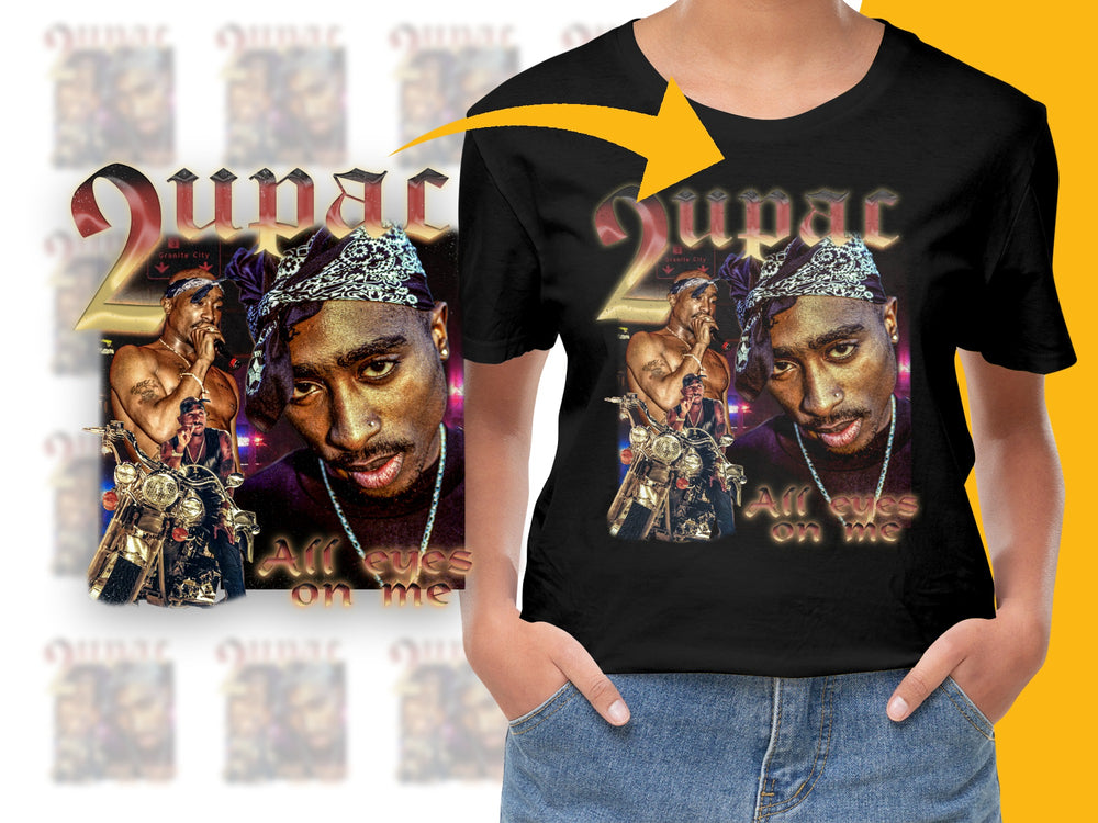 Vintage Hip Hop Graphic T-Shirt, 90s Rap Music Legend Tee, Unisex Black Cotton Shirt