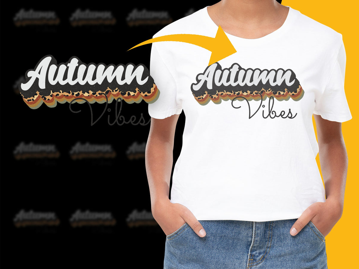 Autumn Vibes T-Shirt Women's Fall Fashion Tee Soft Cotton Top Casual Styled Shirt Unique Seasonal Apparel