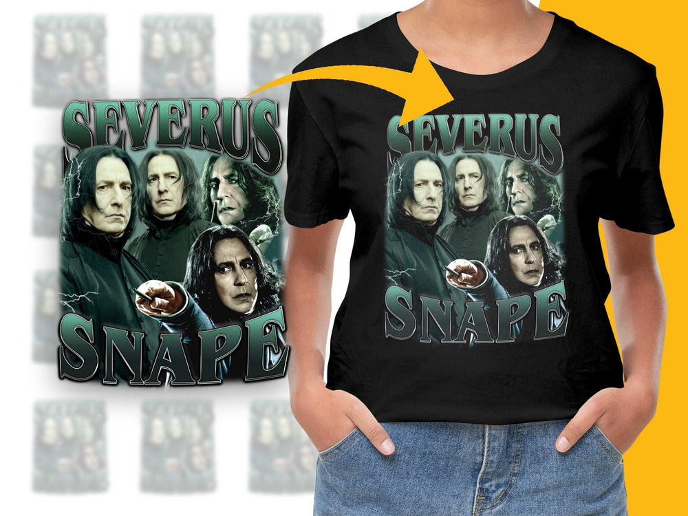Severus Snape Graphic T-Shirt, Wizard Movie Fan Tee, Unisex Cotton Shirt, Gift for Movie Lovers, Casual Apparel