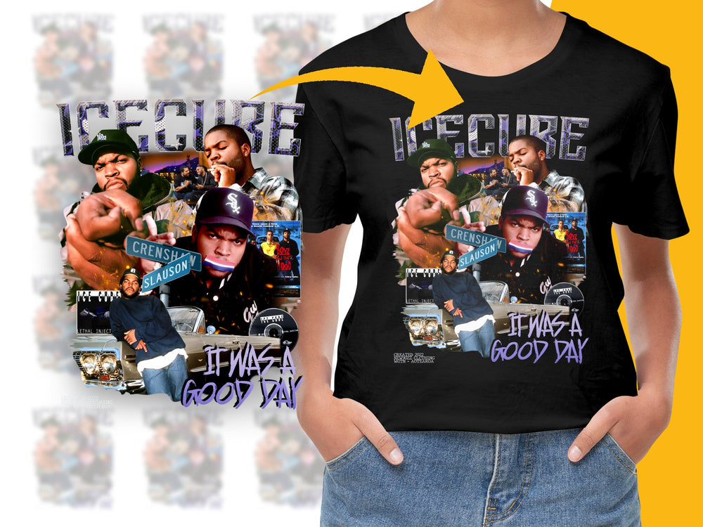 Ice Cube Graphic T-Shirt, Vintage Hip Hop Tee, 90s Rap Music Shirt, Urban Streetwear, Collectible Fan Apparel