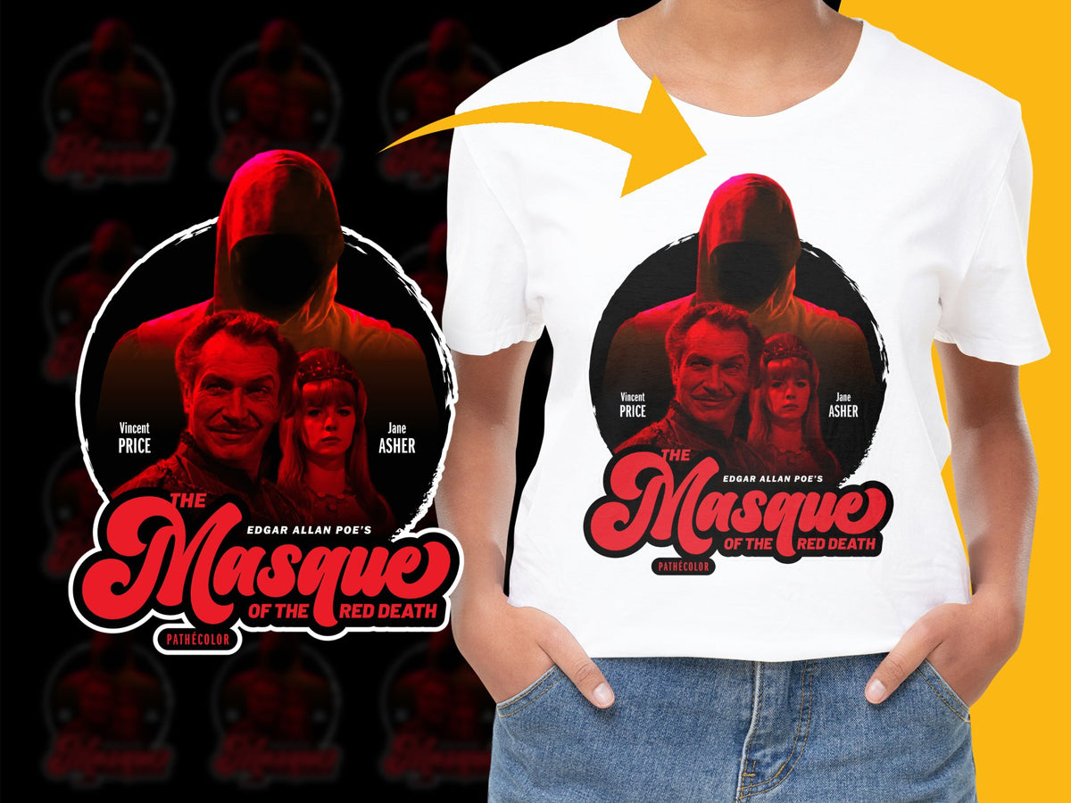 Vintage Horror Movie T-Shirt, Edgar Allan Poe's Masque of the Red Death, Classic Film Tee, Unisex Graphic Shirt