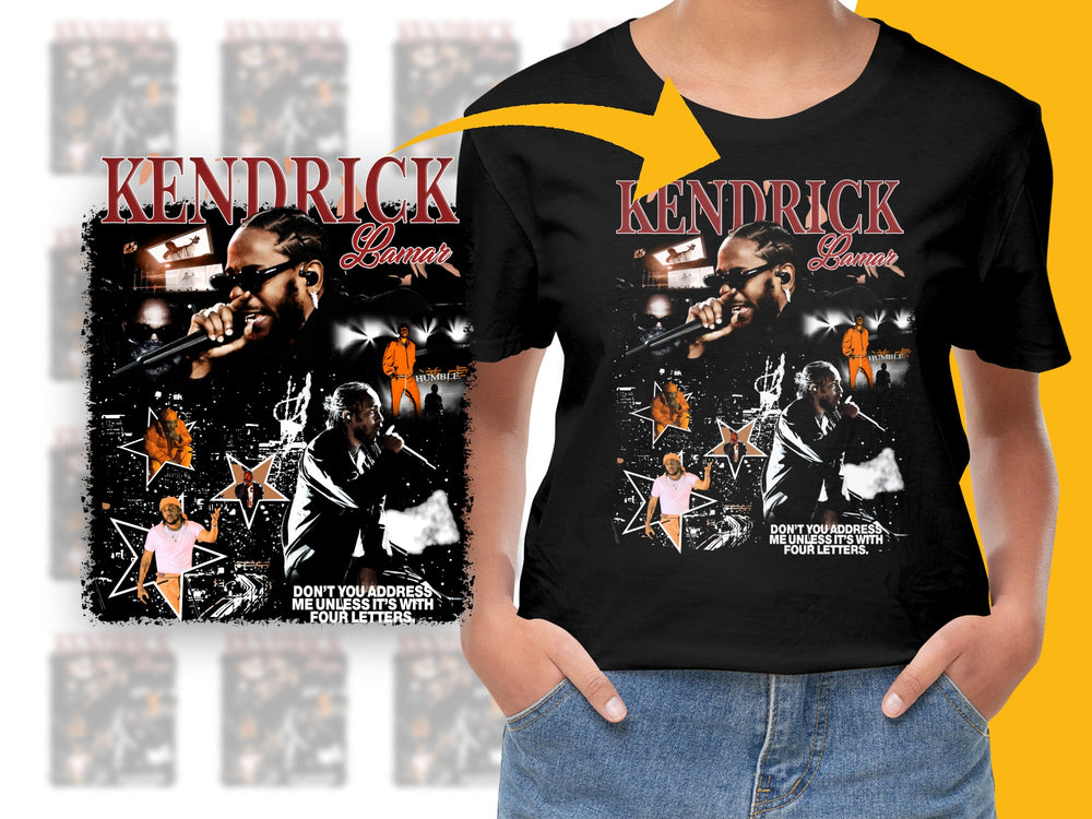 Kendrick Lamar T-Shirt, Hip Hop Graphic Tee, Vintage Style Rap Music Fan Apparel